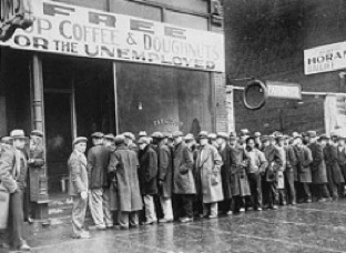 Depression unemployment line
